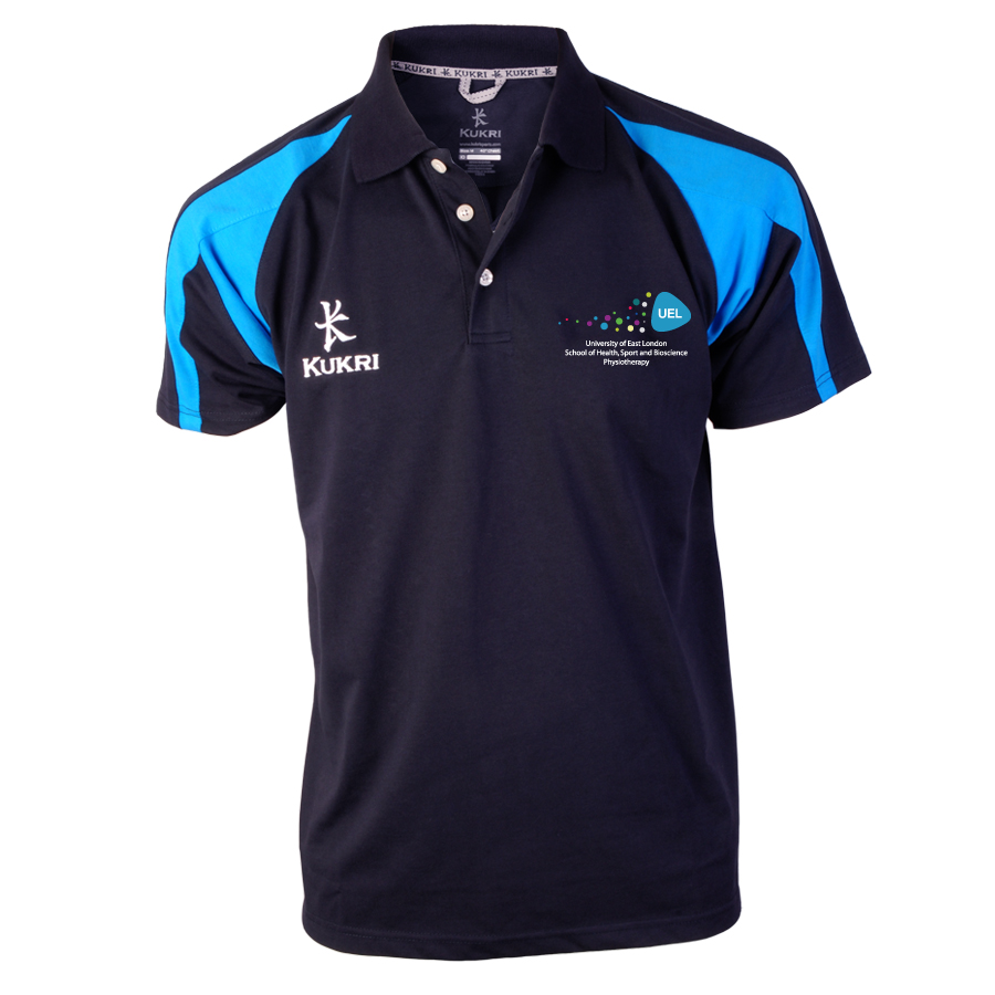 UEL Online Shop Kukri Sports Product Details UEL School of Health Sport and Bioscience Physiotherapy Polo